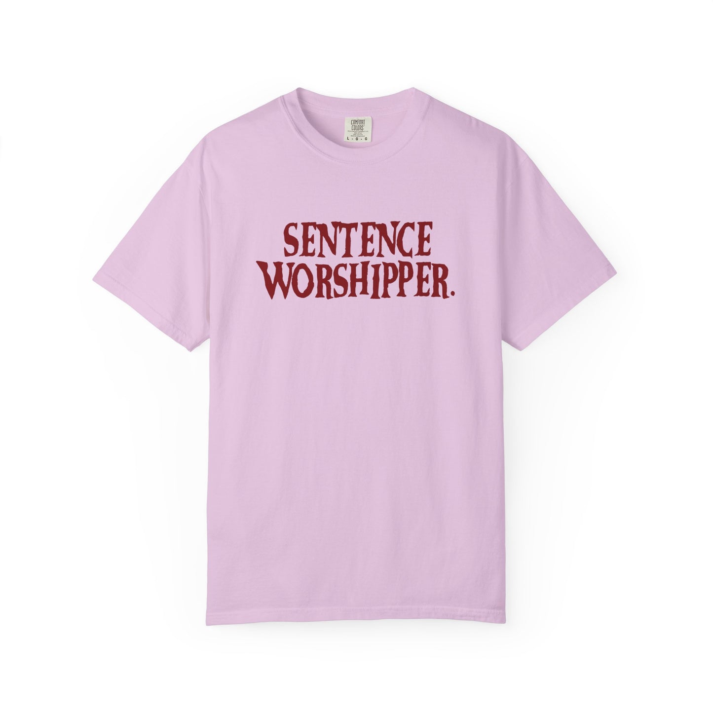 Sentence Worshipper Shirt | Literary Typography Tee
