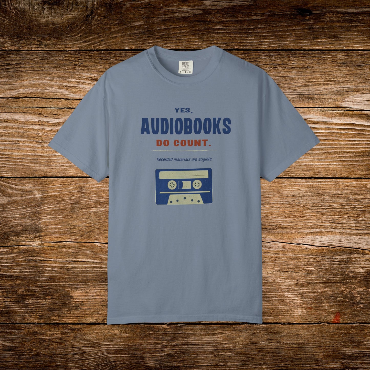 Yes, Audiobooks Count Shirt | Retro Audiobook Reader Tee