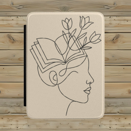 Mind in Bloom Kindle Case | Literary Floral Paperwhite Cover | Aesthetic Reader Accessory