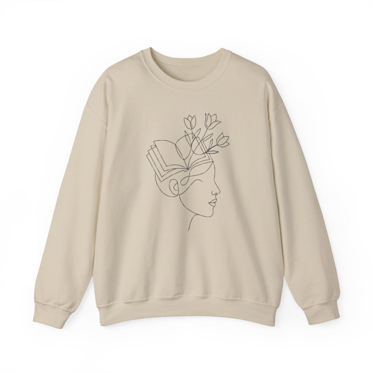 Mind in Bloom Sweatshirt | Literary Floral Reader Crewneck