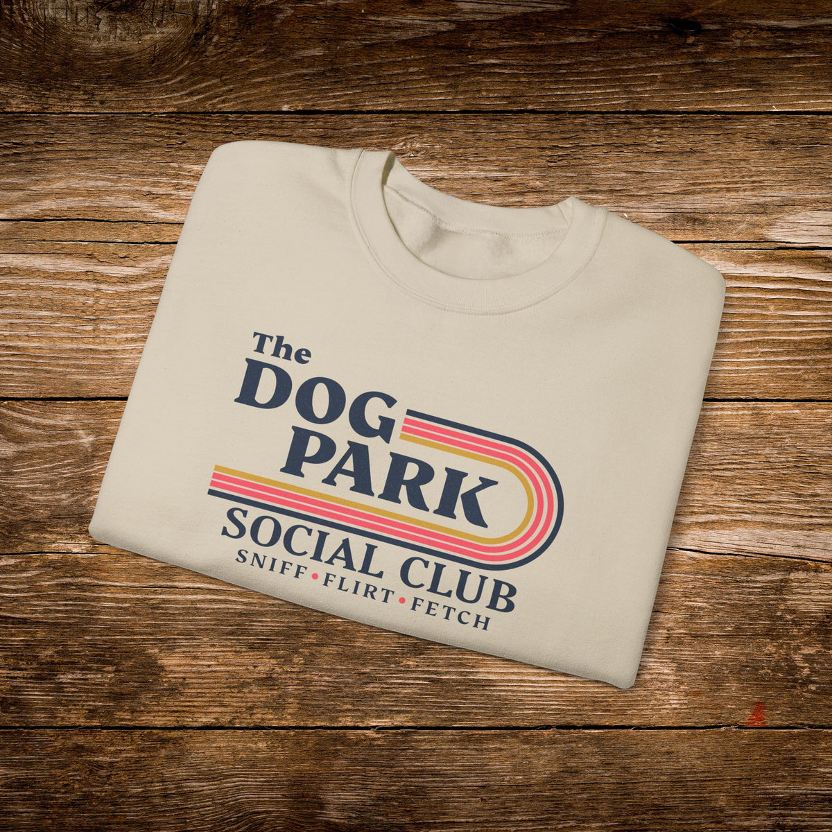 The Dog Park Social Club Sweatshirt | Retro Dog Lover Crewneck