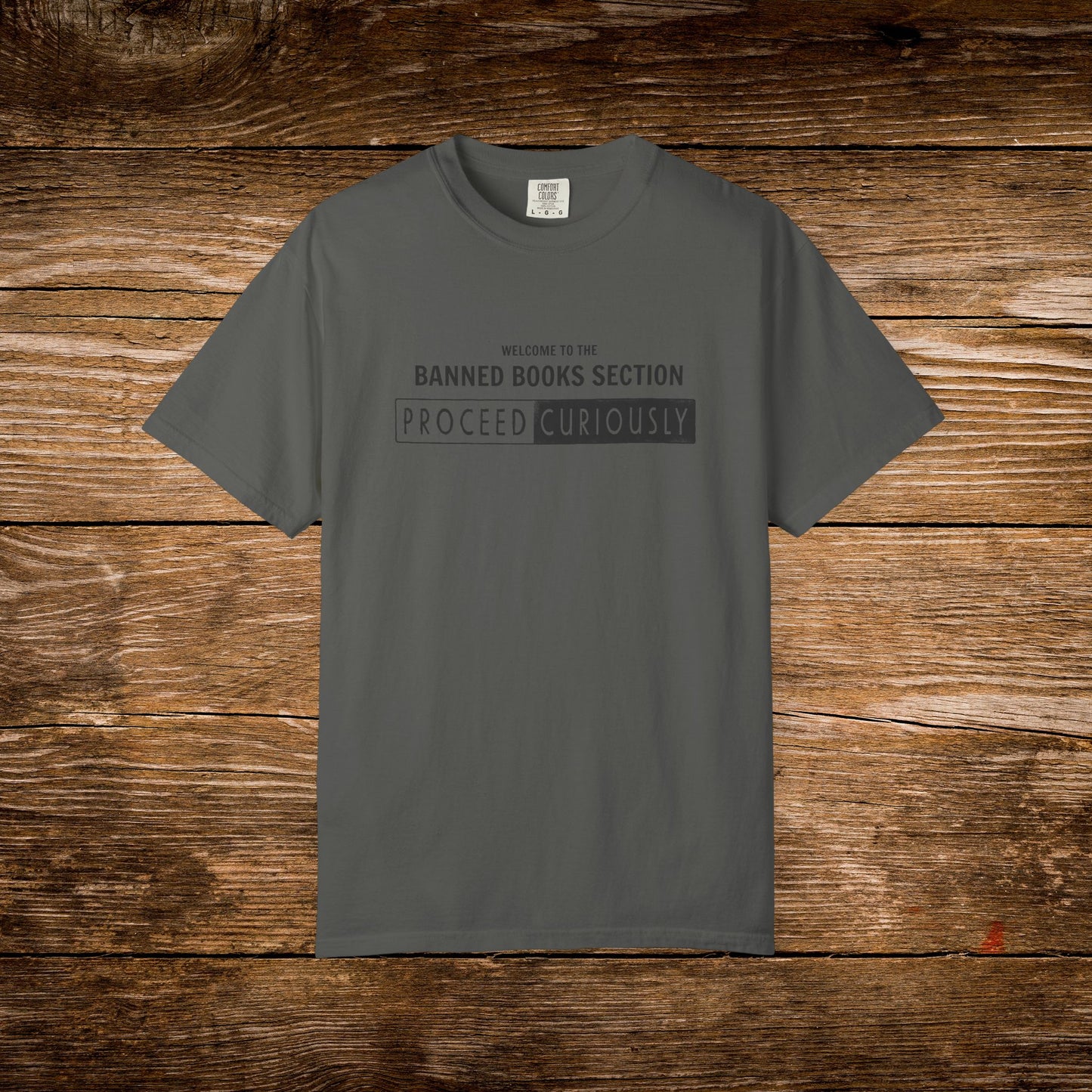 Proceed Curiously Shirt | Banned Books Section Reader Tee