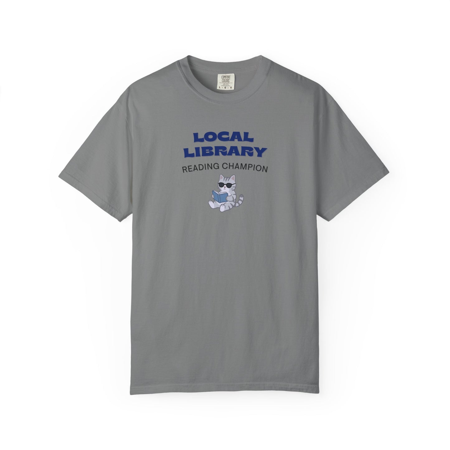 Local Library Reading Champion Shirt | Cool Cat Bookish Tee