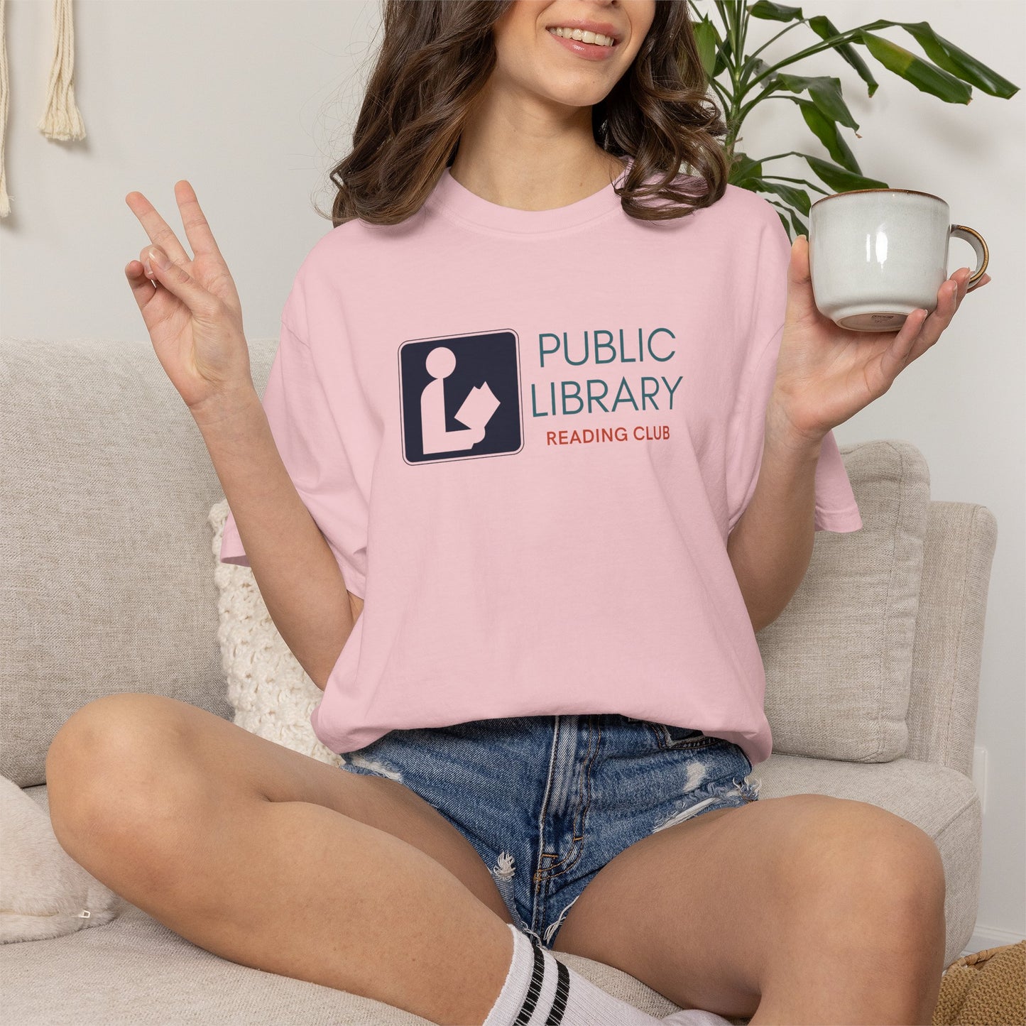 Public Library Reading Club Shirt | Retro Signage Graphic Tee