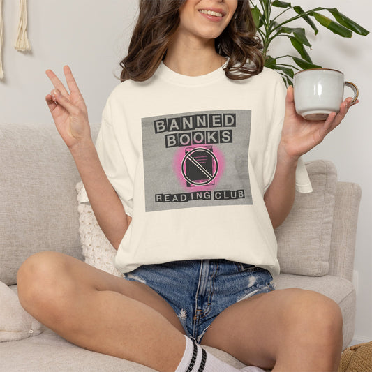 Banned Books Reading Club Shirt | Retro Literary Activism T-Shirt | Edgy Librarian Gift