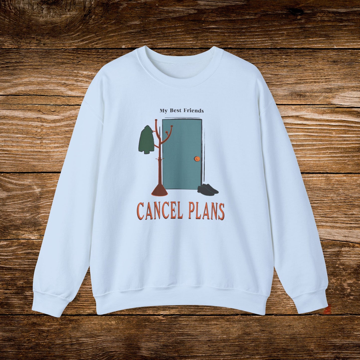 My Best Friends Cancel Plans Sweatshirt | Introvert Reader Crewneck | Cozy Homebody Sweatshirt