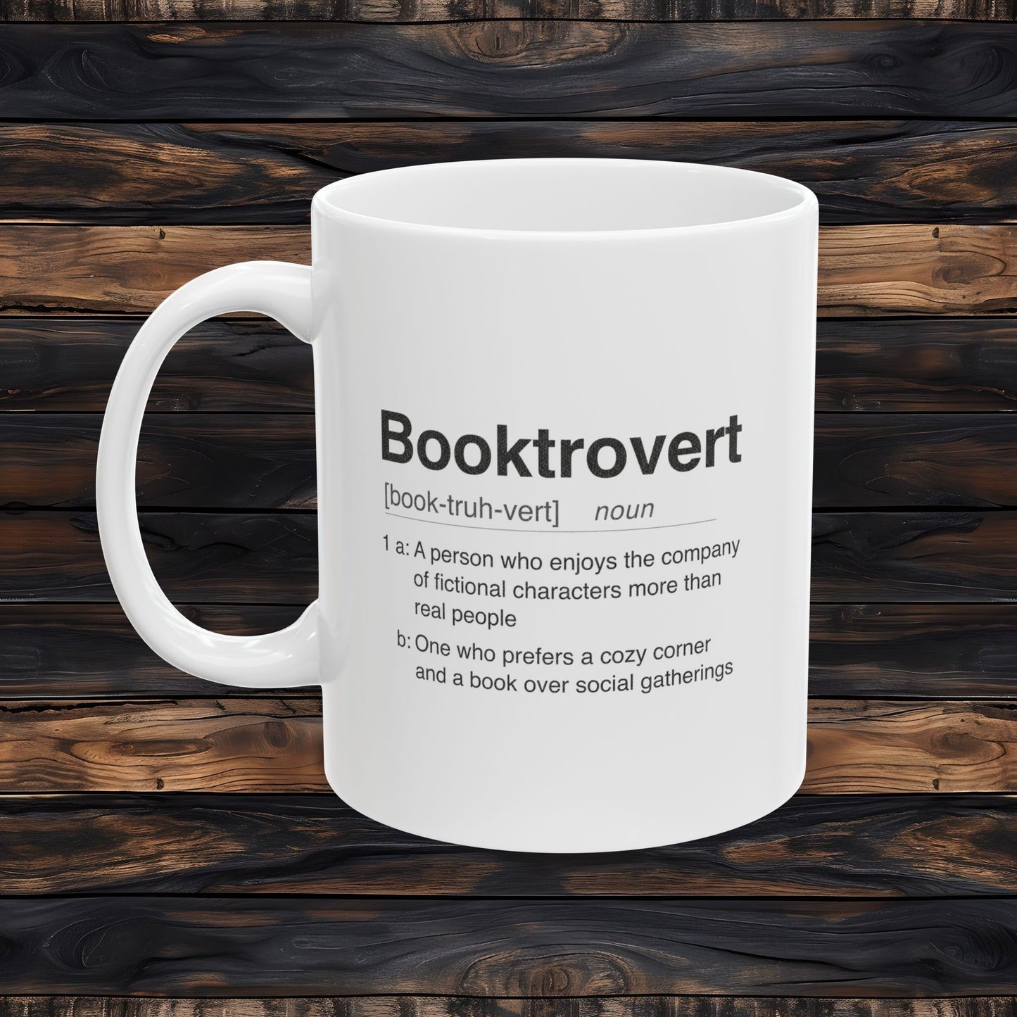 Booktrovert Mug | Dictionary Definition Coffee Cup