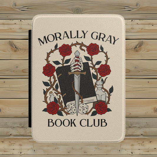 Morally Gray Book Club Kindle Case | Dark Romance Paperwhite Cover | Fantasy Reader Ereader