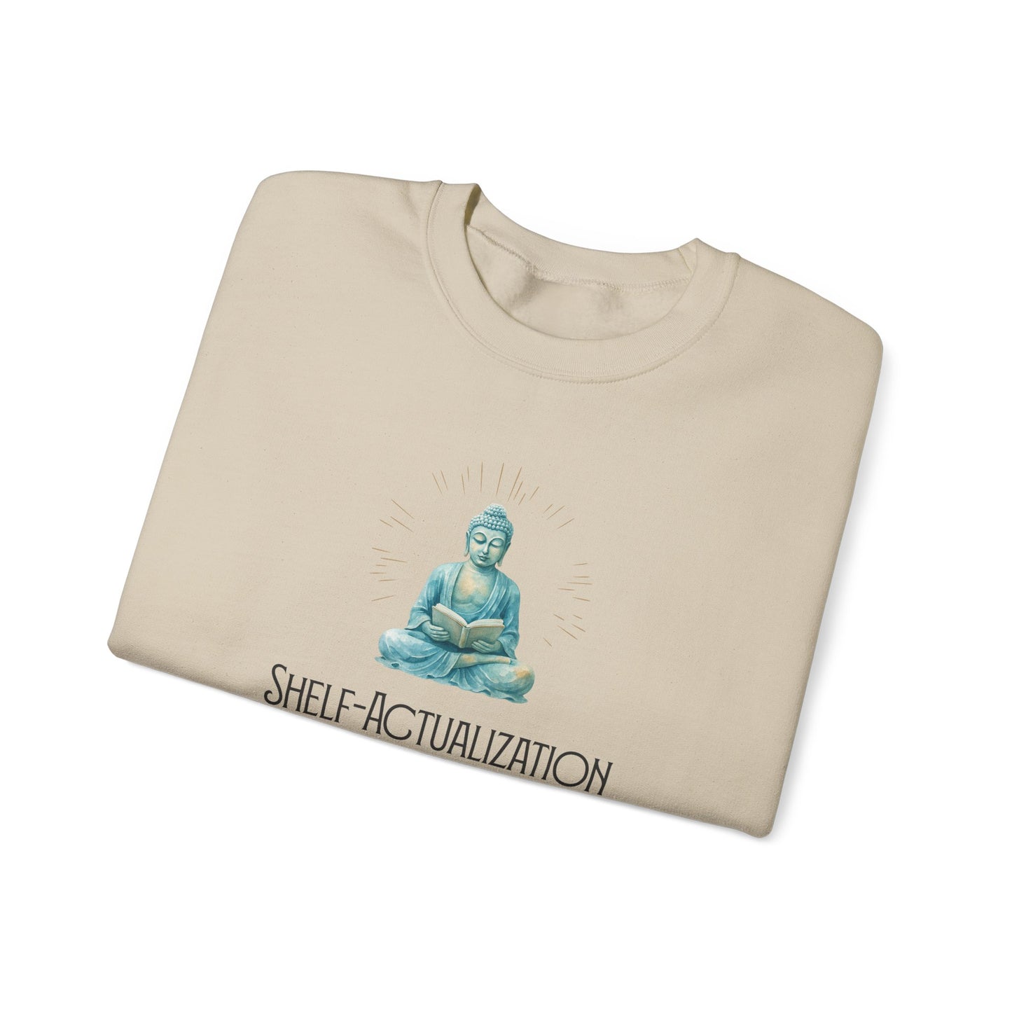 Shelf Actualization Sweatshirt | Zen Book Lover Crewneck