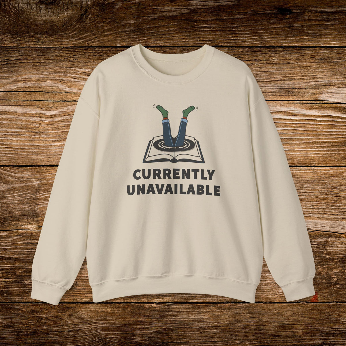 Currently Unavailable Sweatshirt | Funny Reading Crewneck