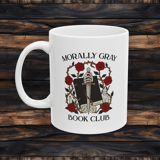 Morally Gray Book Club Mug | Dark Romance Coffee Cup | Fantasy Reader Gift