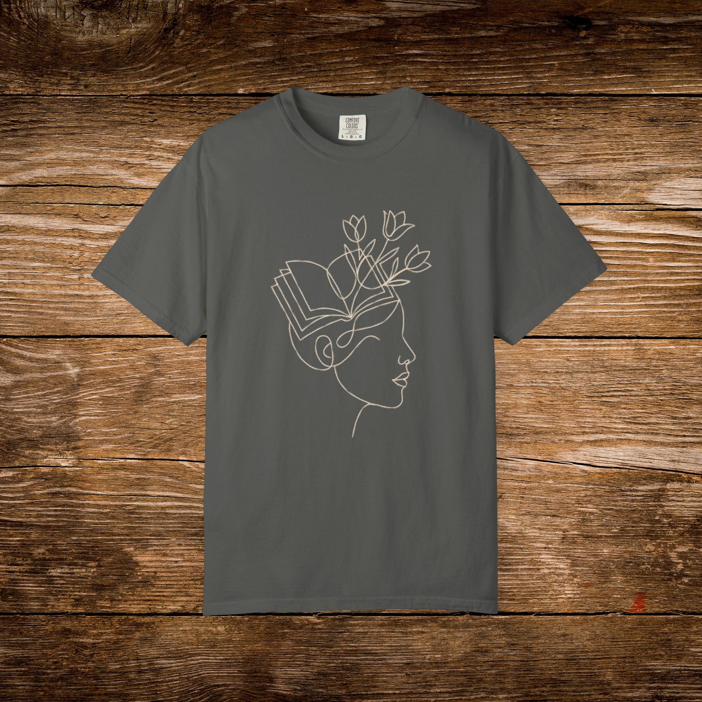 Lost in a Good Book Shirt | Minimal Line Art Tee