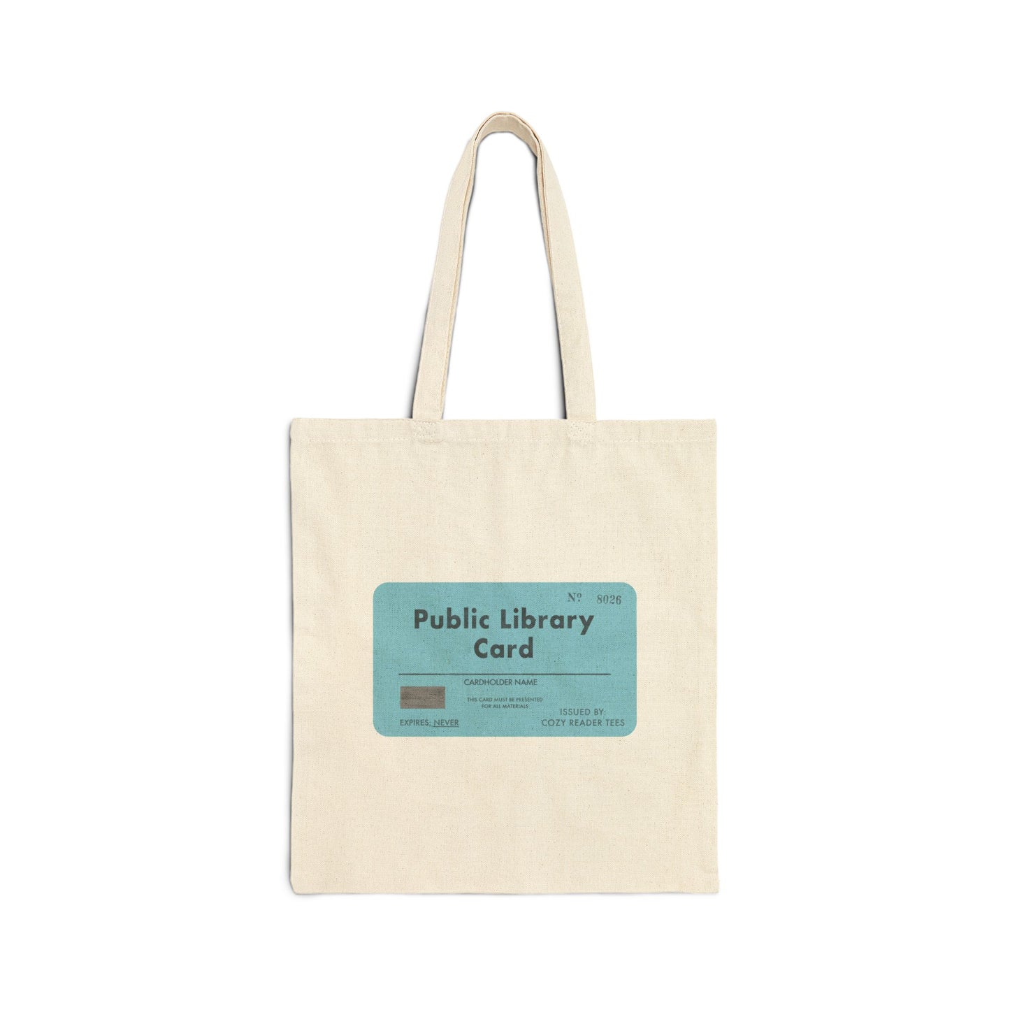 Public Library Card Tote Bag | Vintage Library Book Tote
