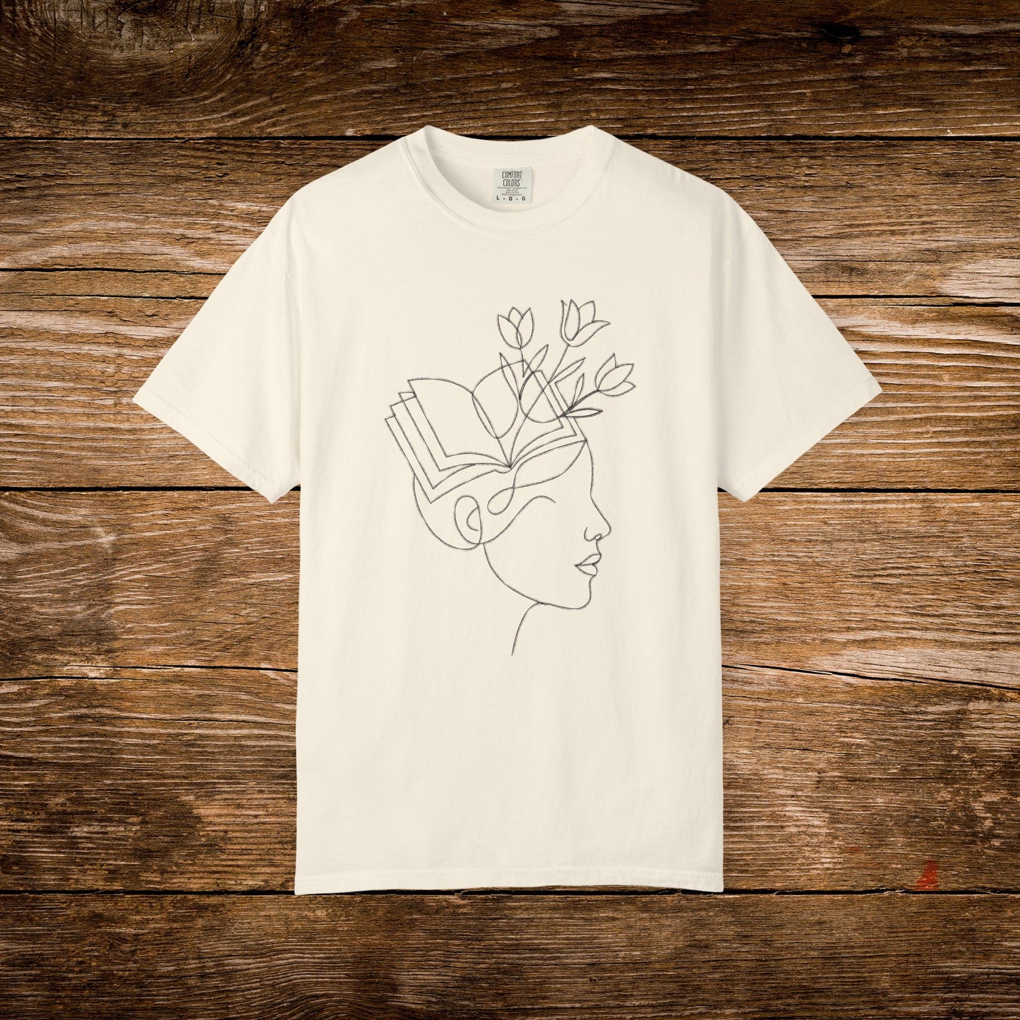 Lost in a Good Book Shirt | Minimal Line Art Tee