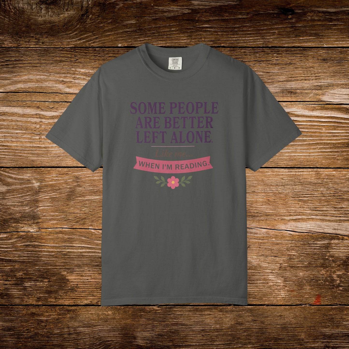 Better Left Alone When Reading Shirt | Vintage Reader Tee