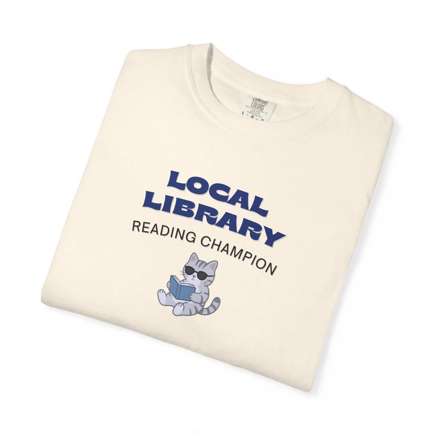 Local Library Reading Champion Shirt | Cool Cat Bookish Tee