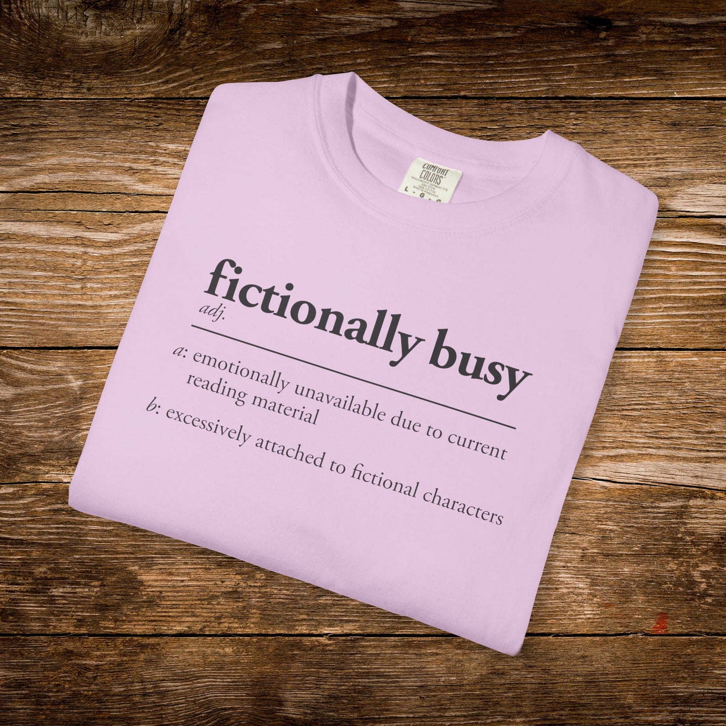 Fictionally Busy Shirt | Retro Reader Definition Tee