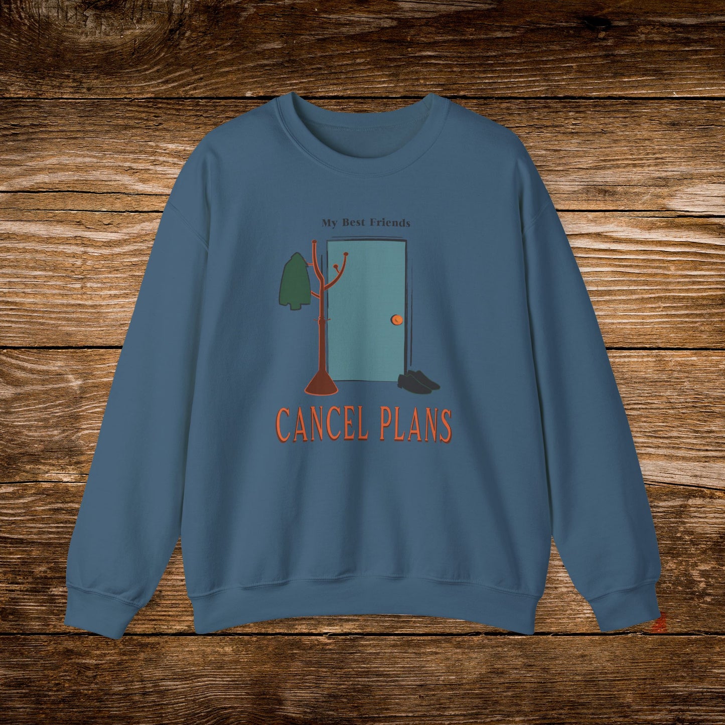 My Best Friends Cancel Plans Sweatshirt | Introvert Reader Crewneck | Cozy Homebody Sweatshirt