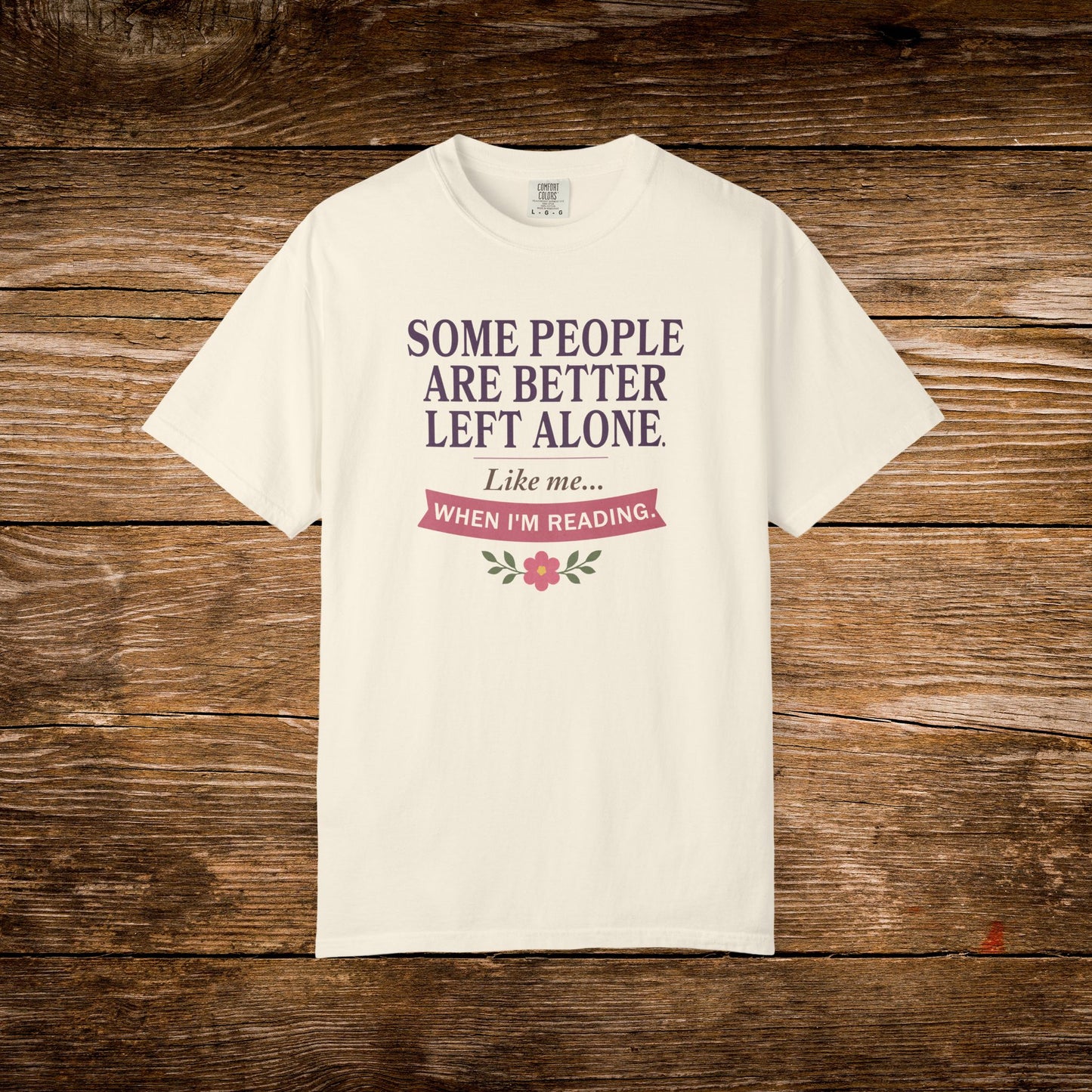 Better Left Alone When Reading Shirt | Vintage Reader Tee