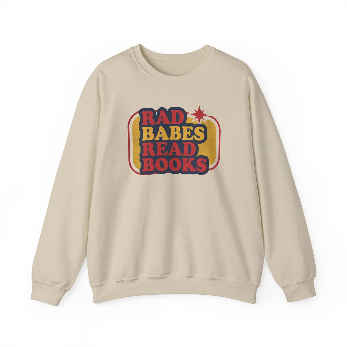Rad Babes Read Books Sweatshirt | Retro Reader Crewneck