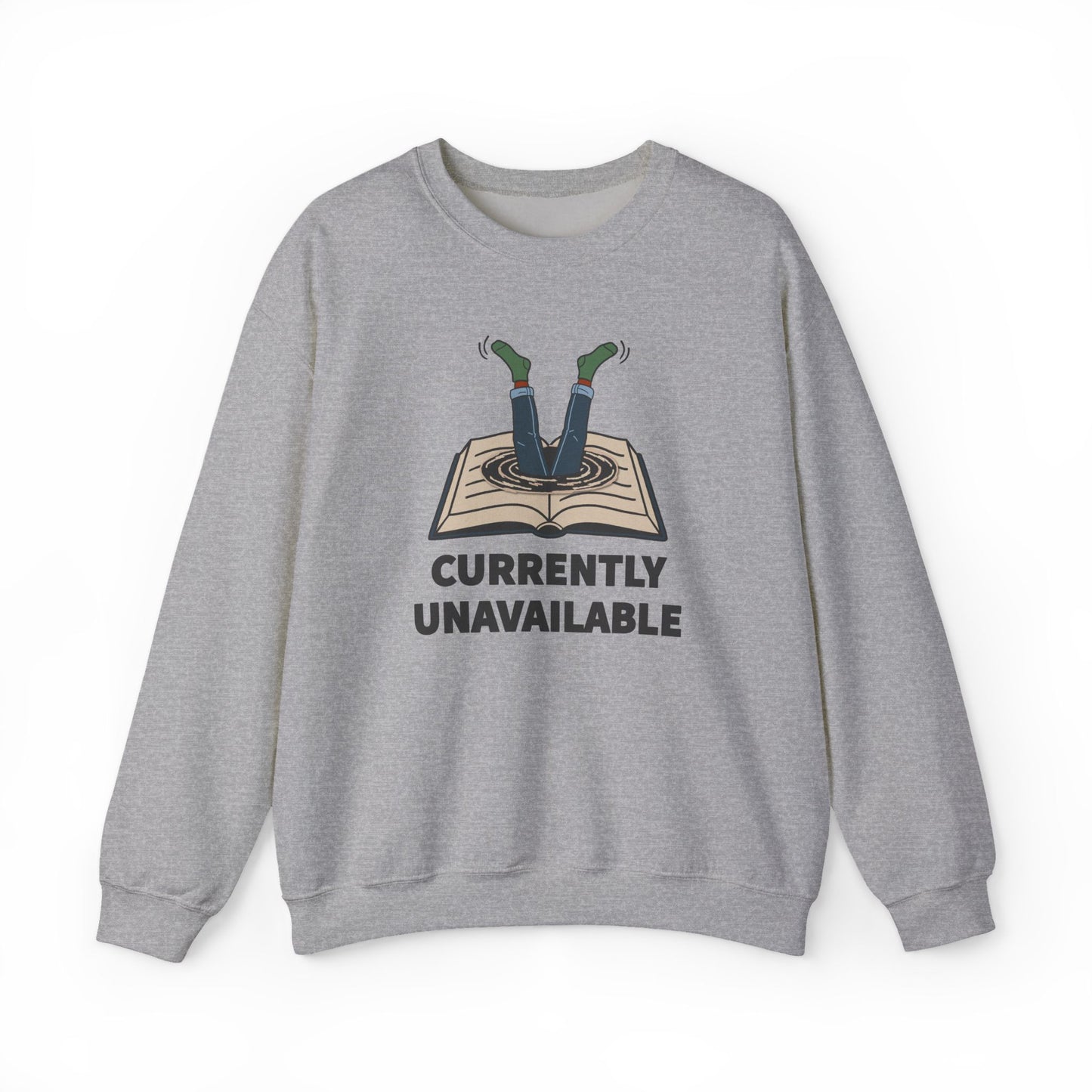 Currently Unavailable Sweatshirt | Funny Reading Crewneck