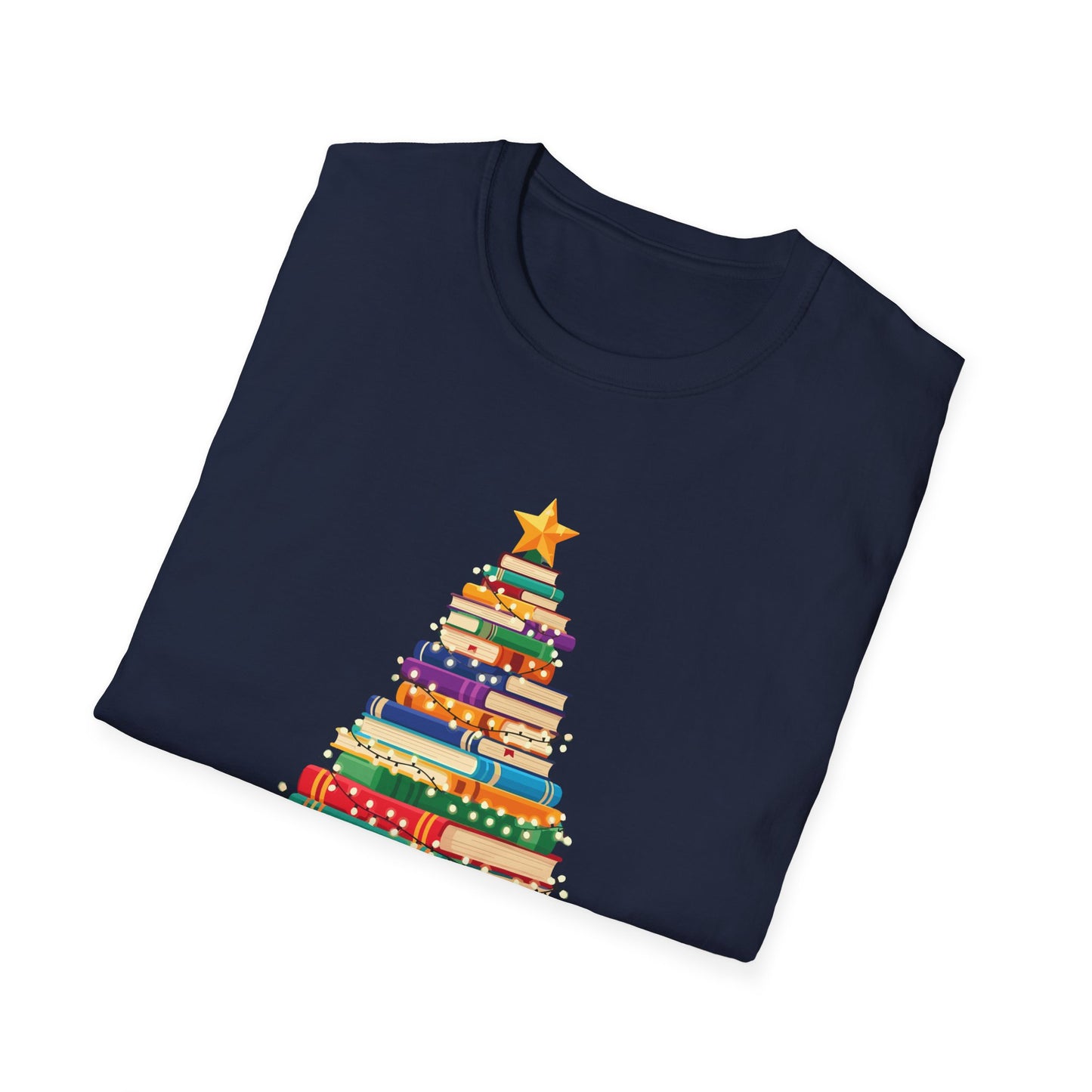 Curled Up With Christmas Lights and Winter Reads All Night T-Shirt