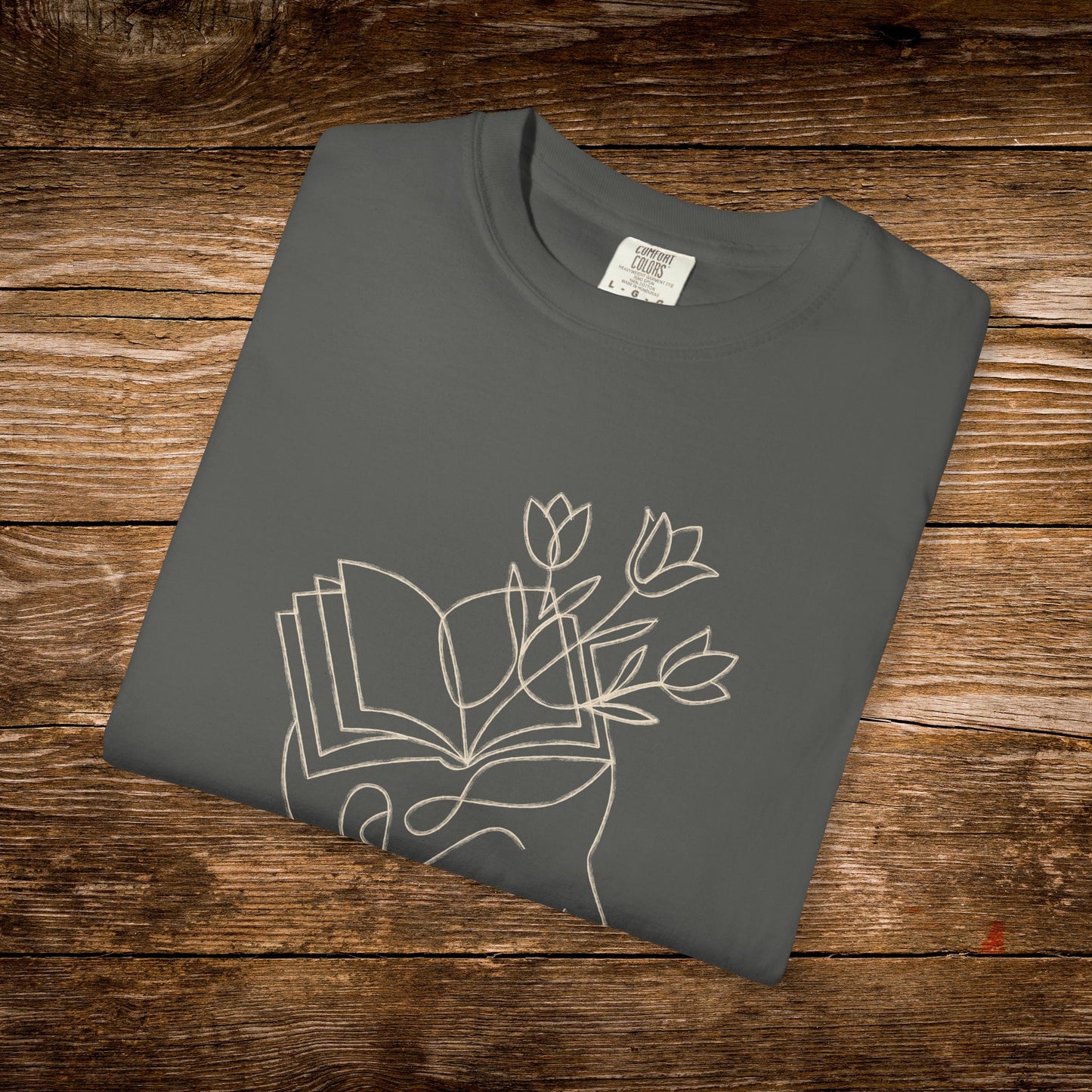 Lost in a Good Book Shirt | Minimal Line Art Tee