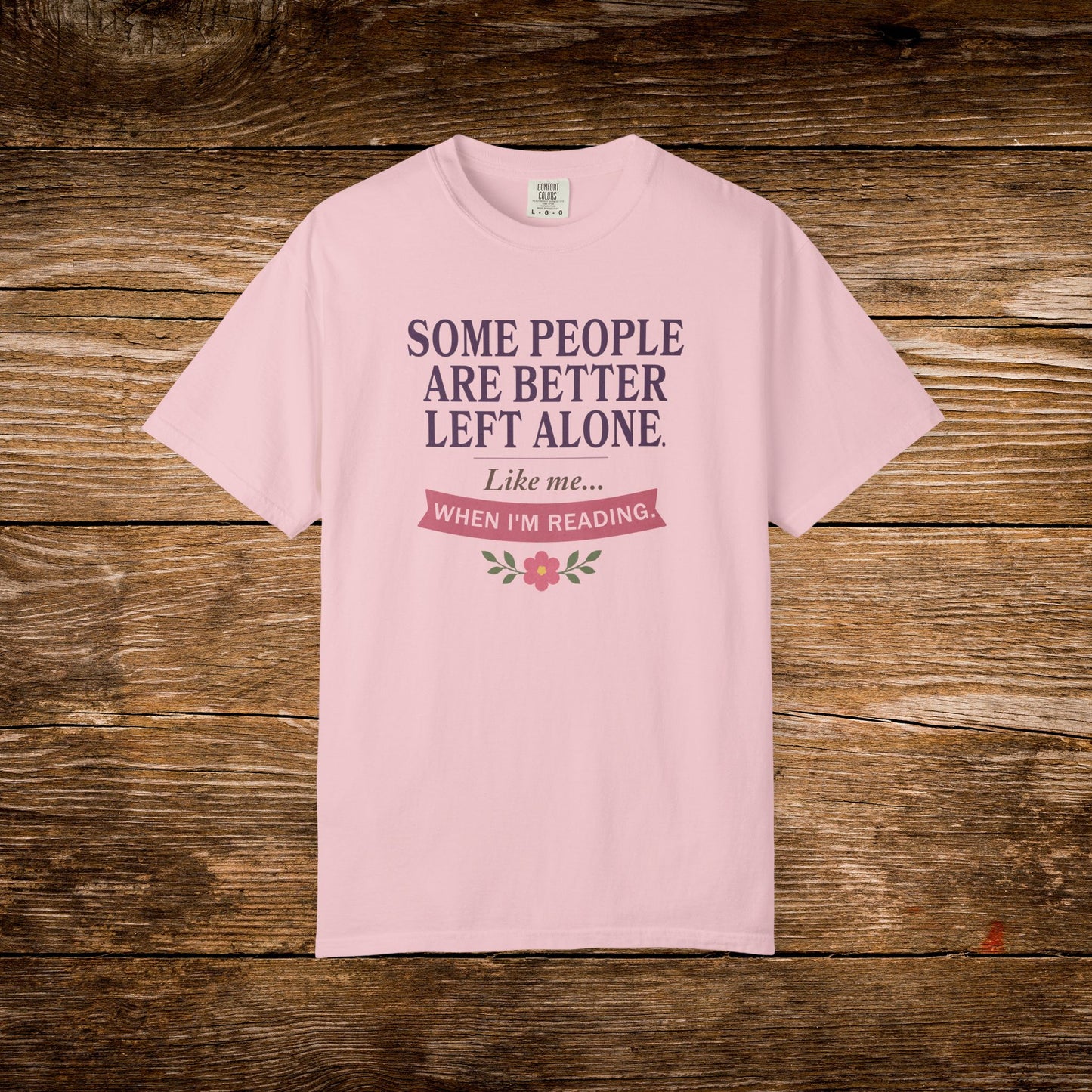 Better Left Alone When Reading Shirt | Vintage Reader Tee