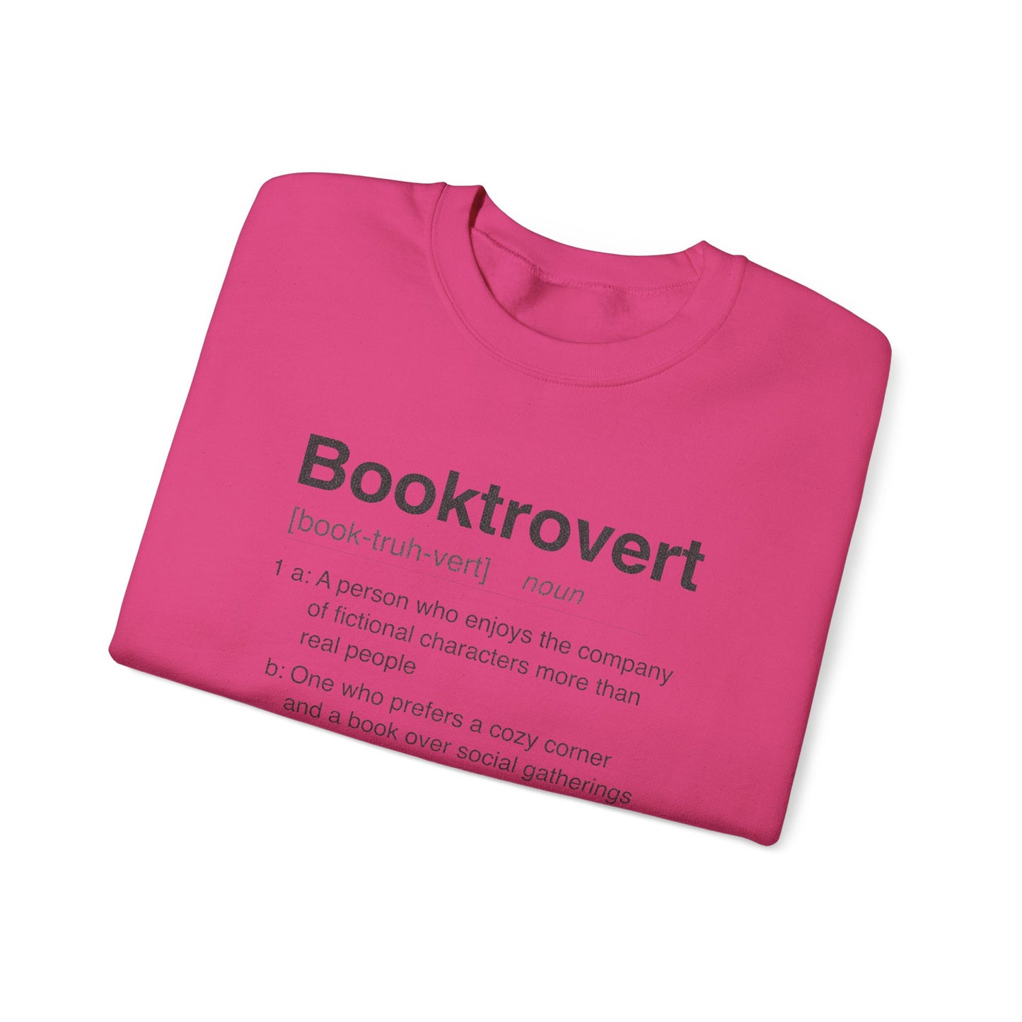 Booktrovert Sweatshirt | Dictionary Definition Reader Crewneck