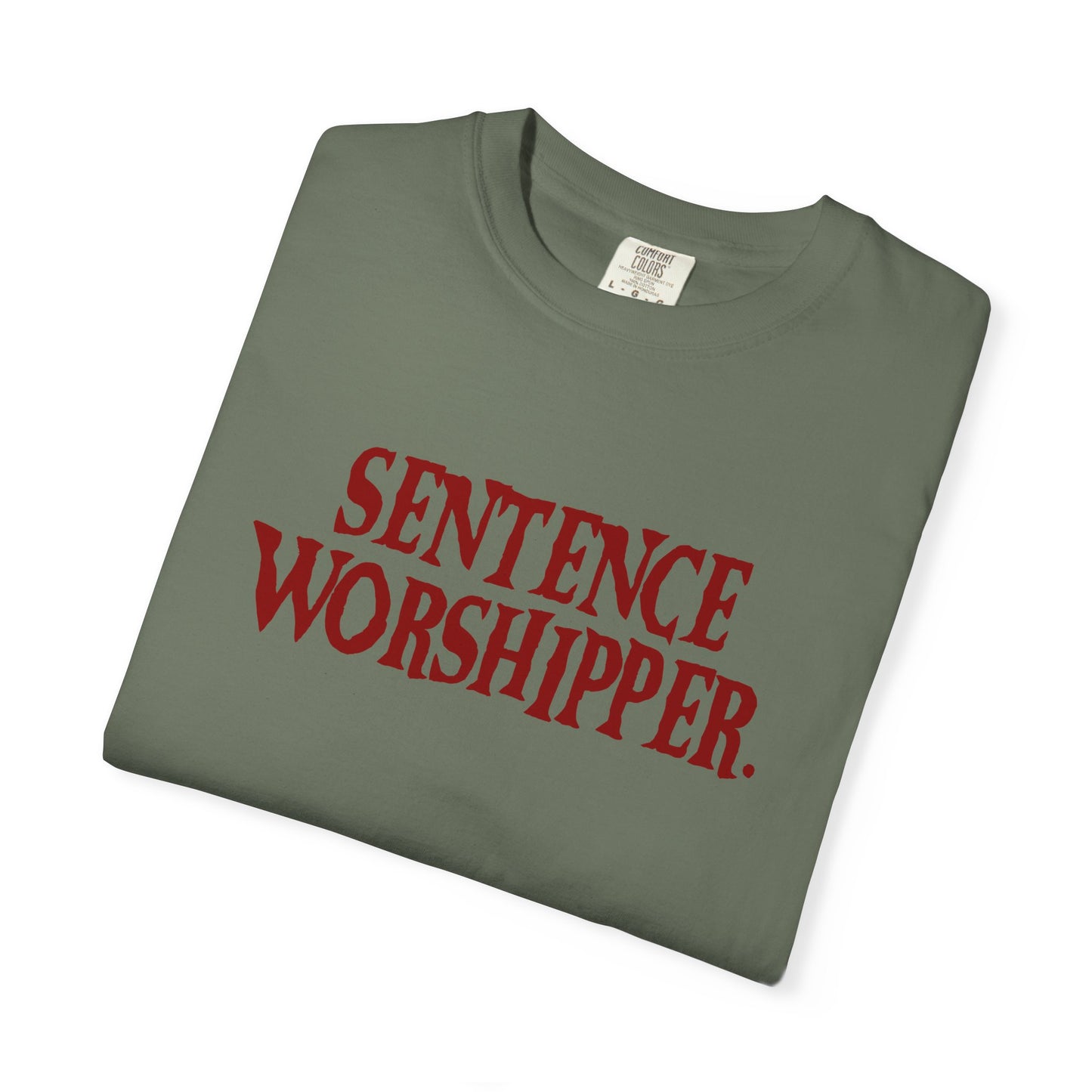 Sentence Worshipper Shirt | Literary Typography Tee