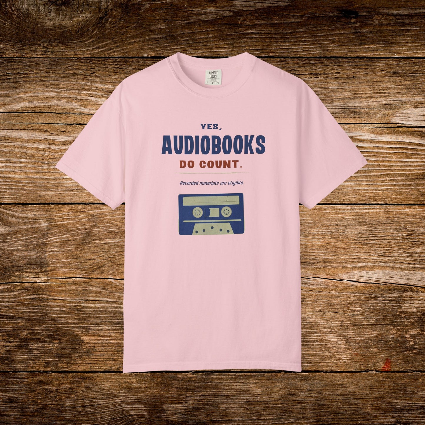 Yes, Audiobooks Count Shirt | Retro Audiobook Reader Tee
