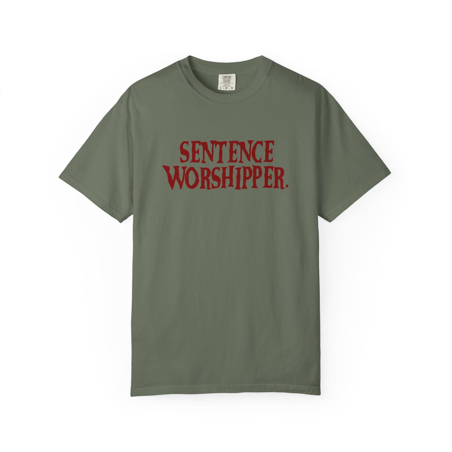 Sentence Worshipper Shirt | Literary Typography Tee