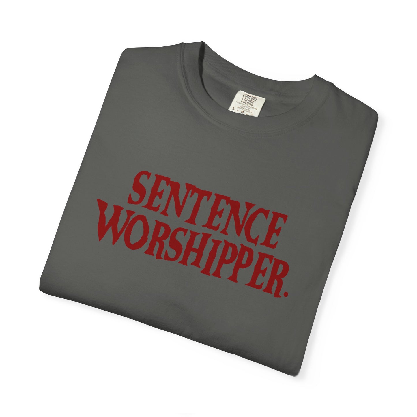Sentence Worshipper Shirt | Literary Typography Tee
