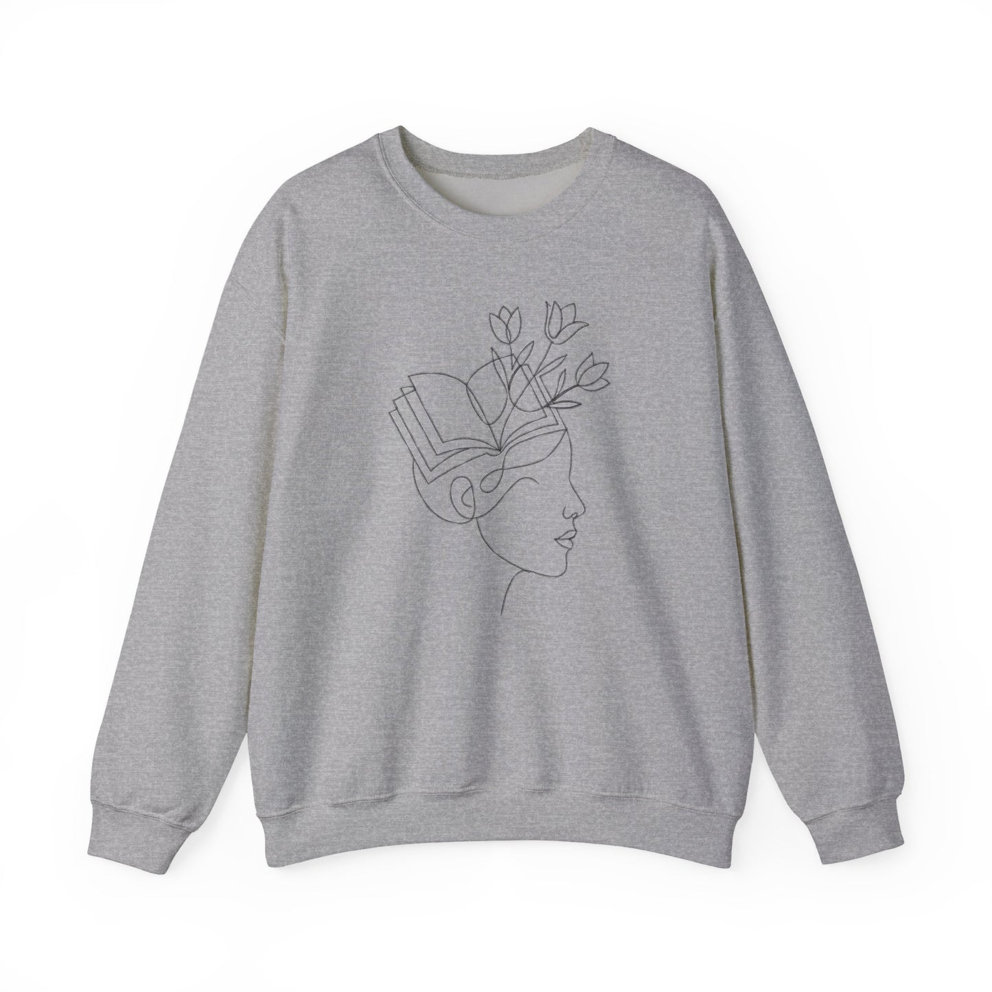 Mind in Bloom Sweatshirt | Literary Floral Reader Crewneck