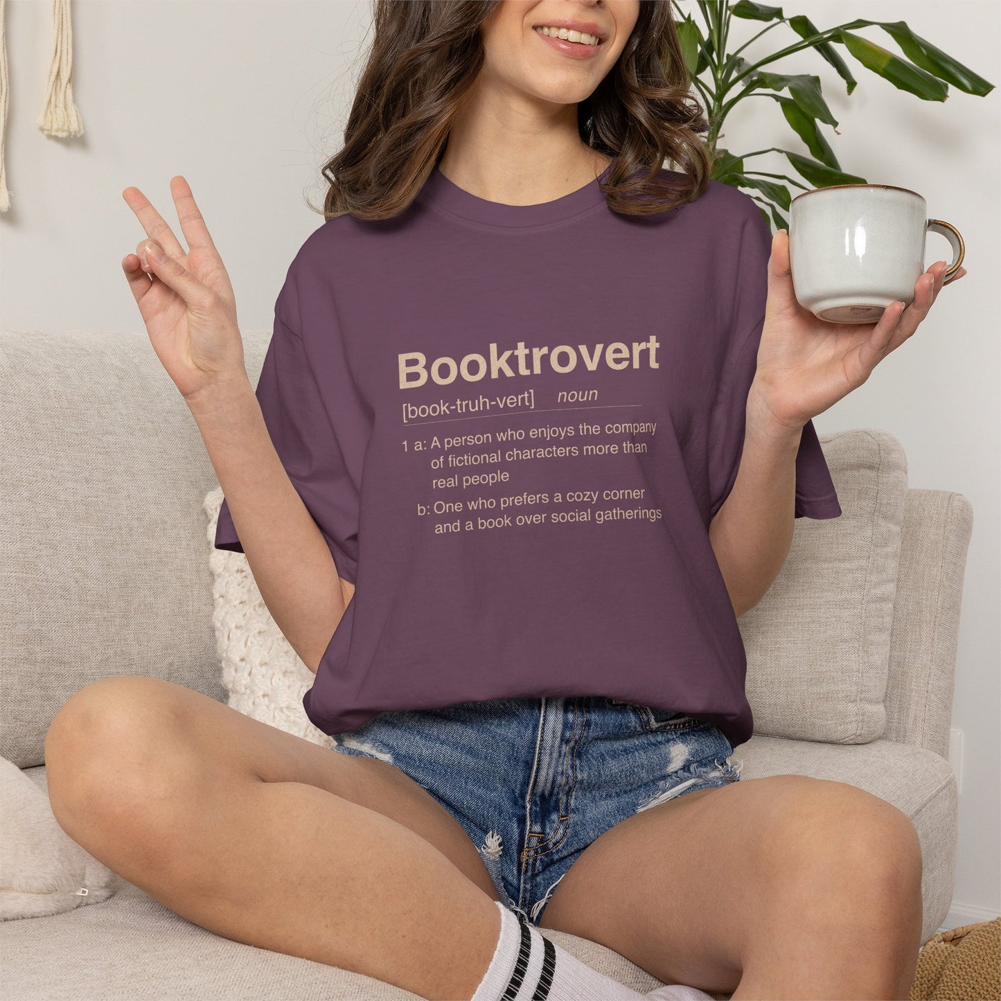Booktrovert Shirt | Dictionary Definition Reader Tee