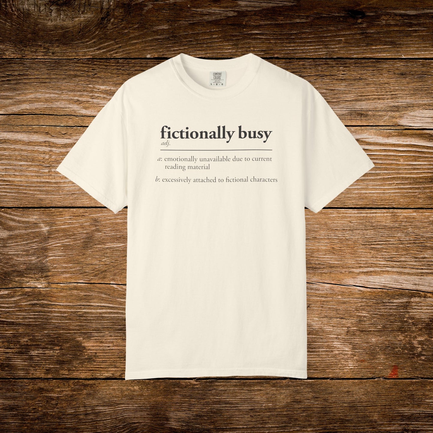 Fictionally Busy Shirt | Retro Reader Definition Tee