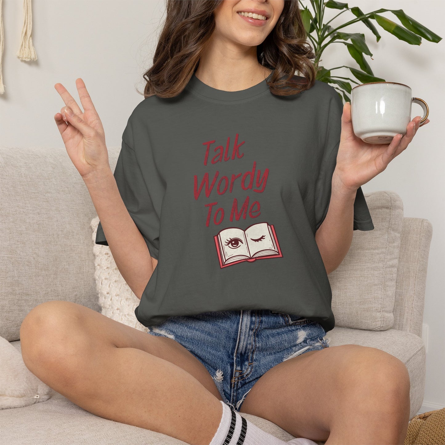 Talk Wordy To Me Shirt | Retro Literary Pun Tee
