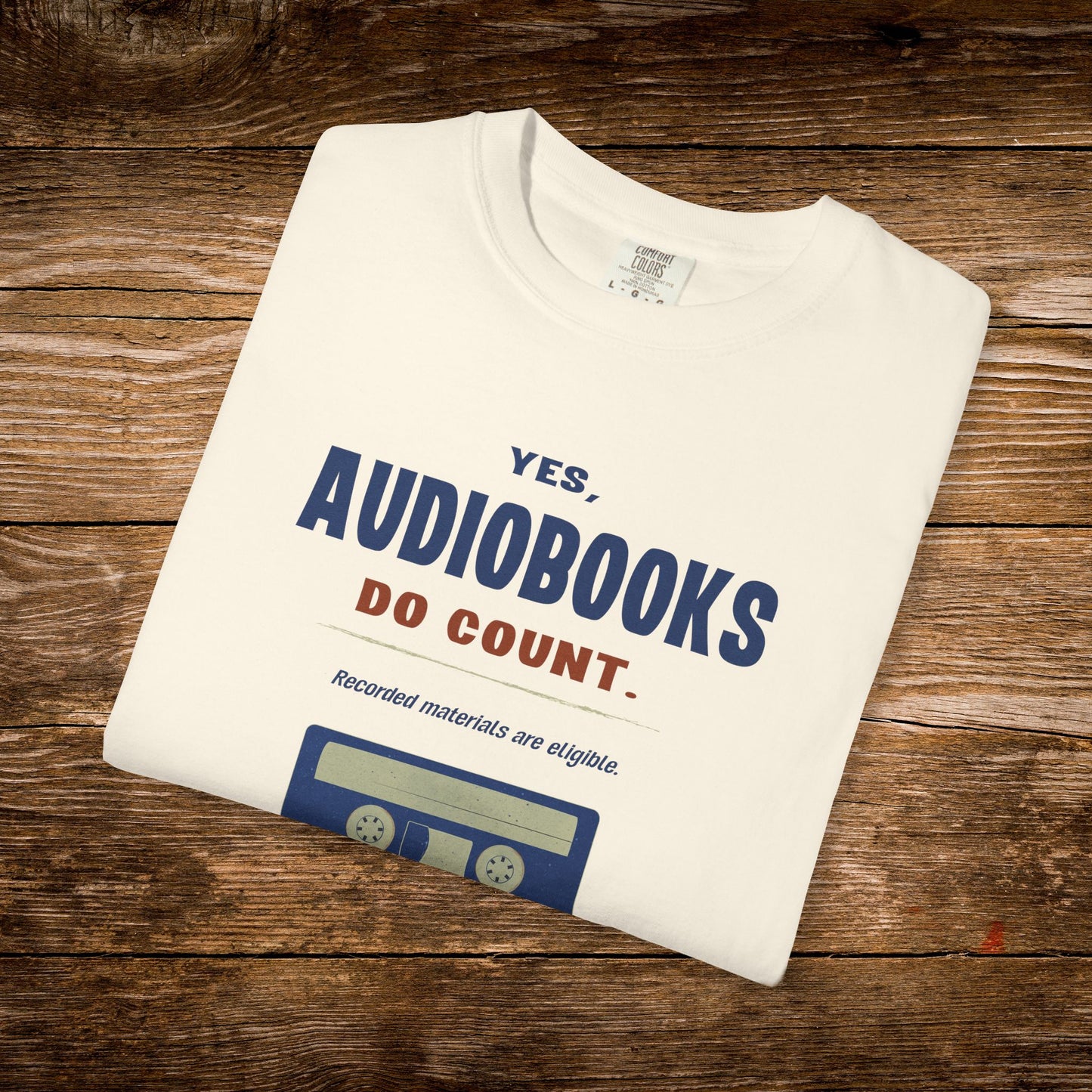 Yes, Audiobooks Count Shirt | Retro Audiobook Reader Tee