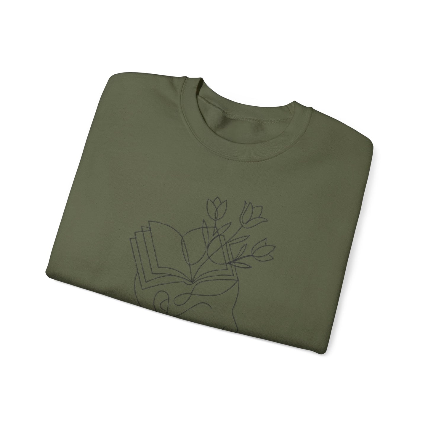 Mind in Bloom Sweatshirt | Literary Floral Reader Crewneck