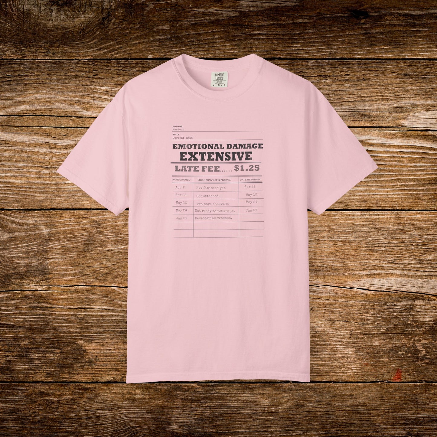 Emotional Damage Extensive Shirt | Vintage Library Card Reader Tee