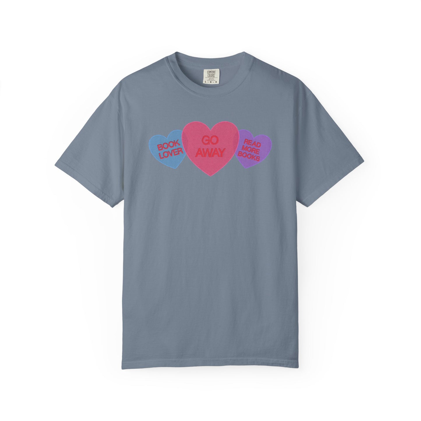 Bookish Candy Hearts Shirt | Funny Introvert Reader Tee