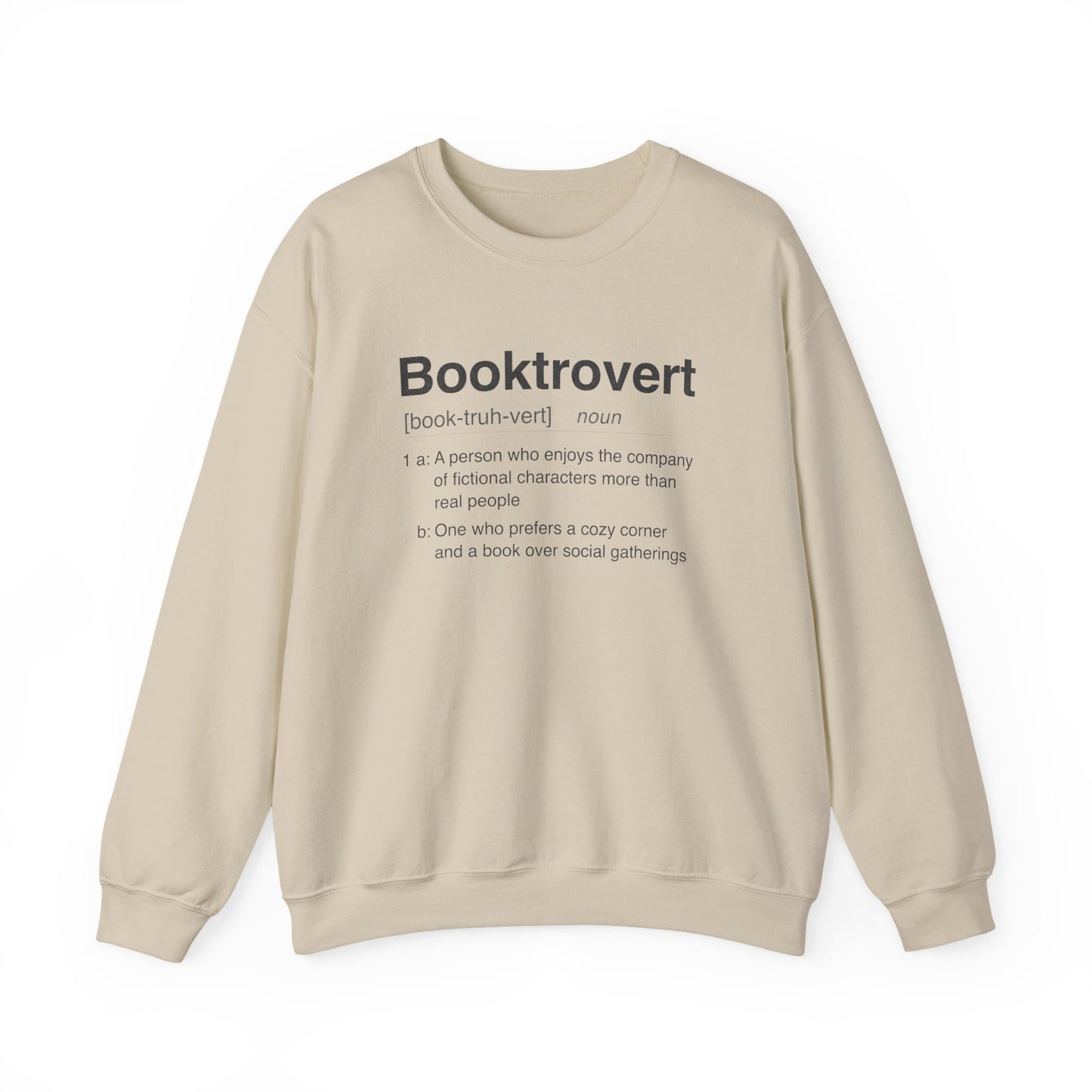 Booktrovert Sweatshirt | Dictionary Definition Reader Crewneck