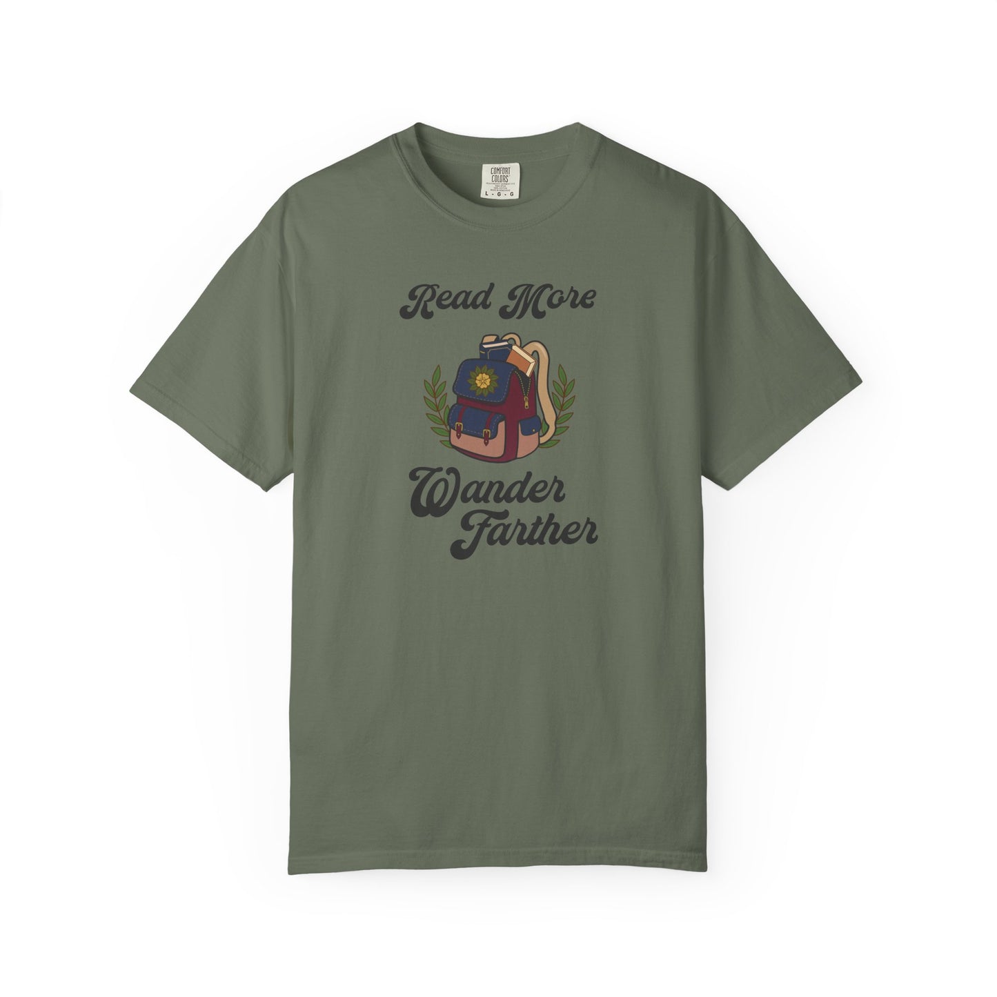 Read More Wander Further Shirt | Retro Reader Adventure Tee