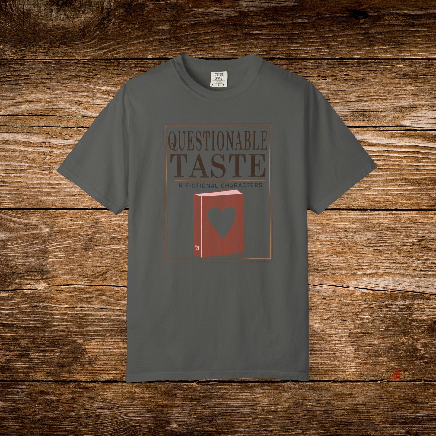 Questionable Taste in Fictional Characters Shirt | Vintage Paperback Tee