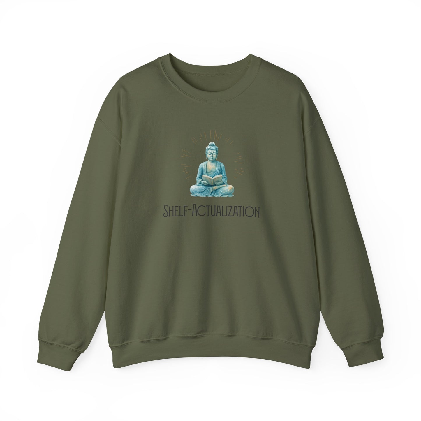 Shelf Actualization Sweatshirt | Zen Book Lover Crewneck