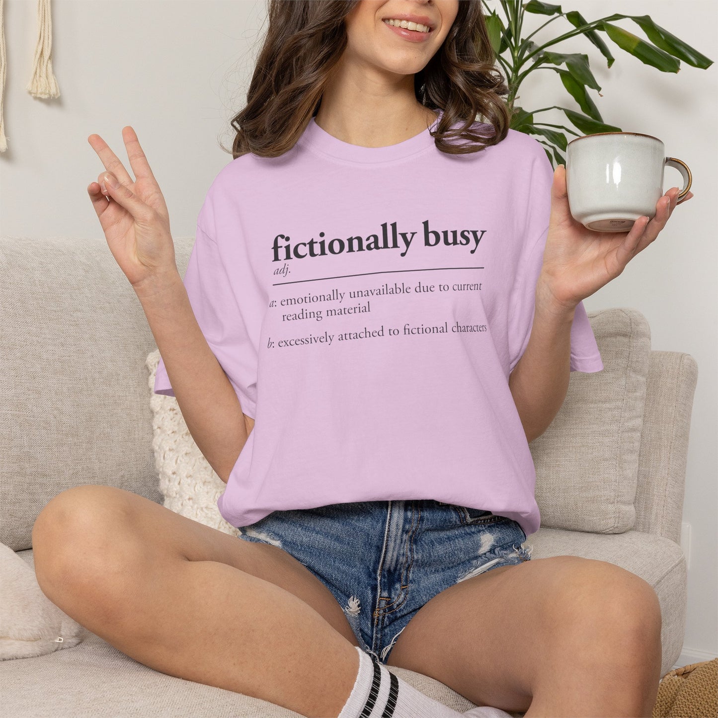 Fictionally Busy Shirt | Retro Reader Definition Tee