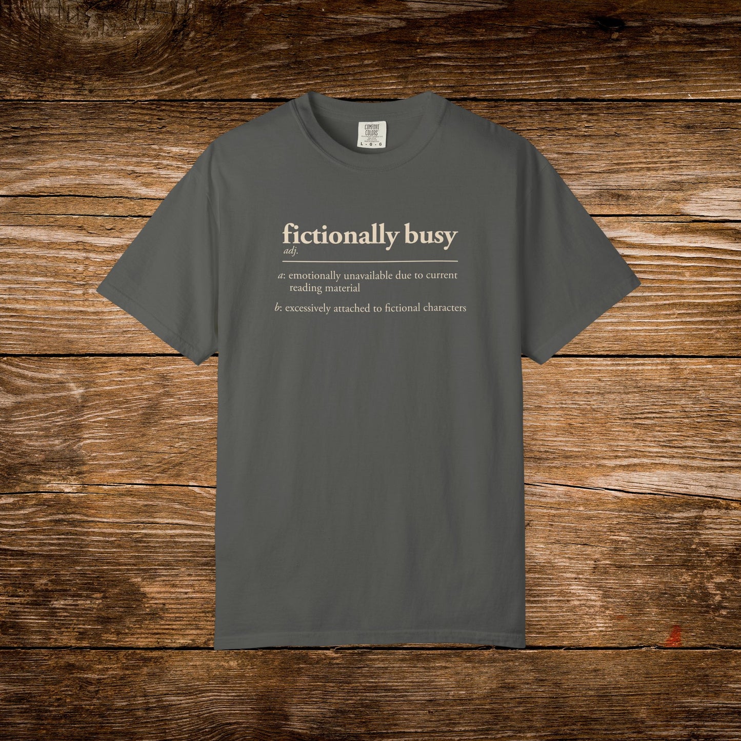 Fictionally Busy Shirt | Retro Reader Definition Tee