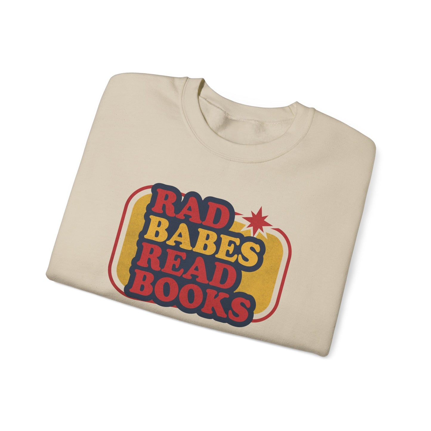 Rad Babes Read Books Sweatshirt | Retro Reader Crewneck