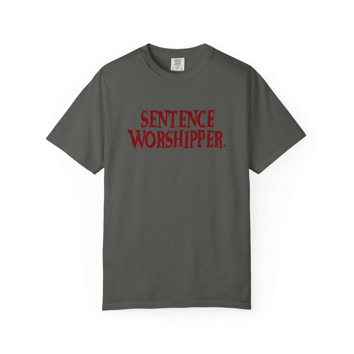 Sentence Worshipper Shirt | Literary Typography Tee