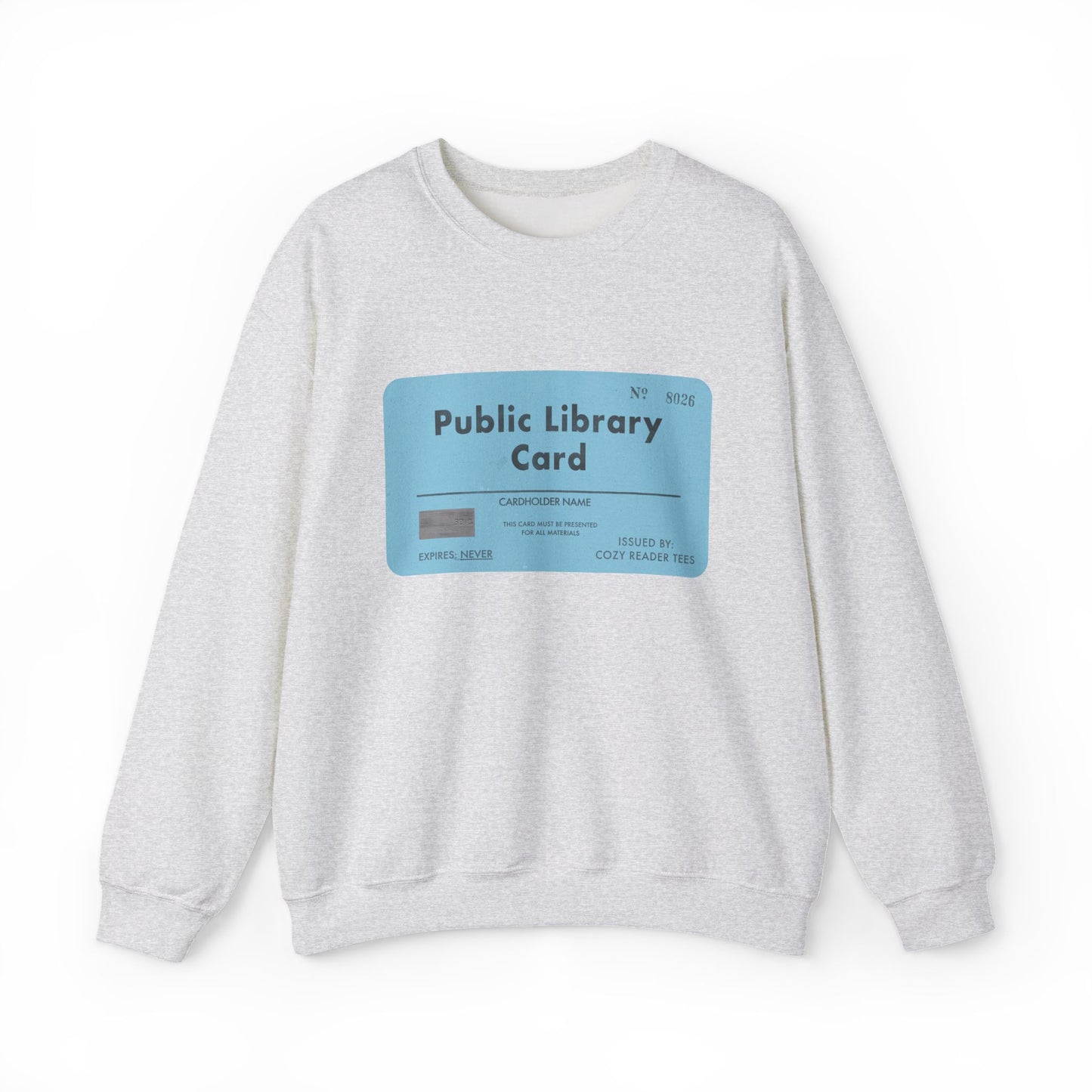 Public Library Card Crewneck Sweatshirt